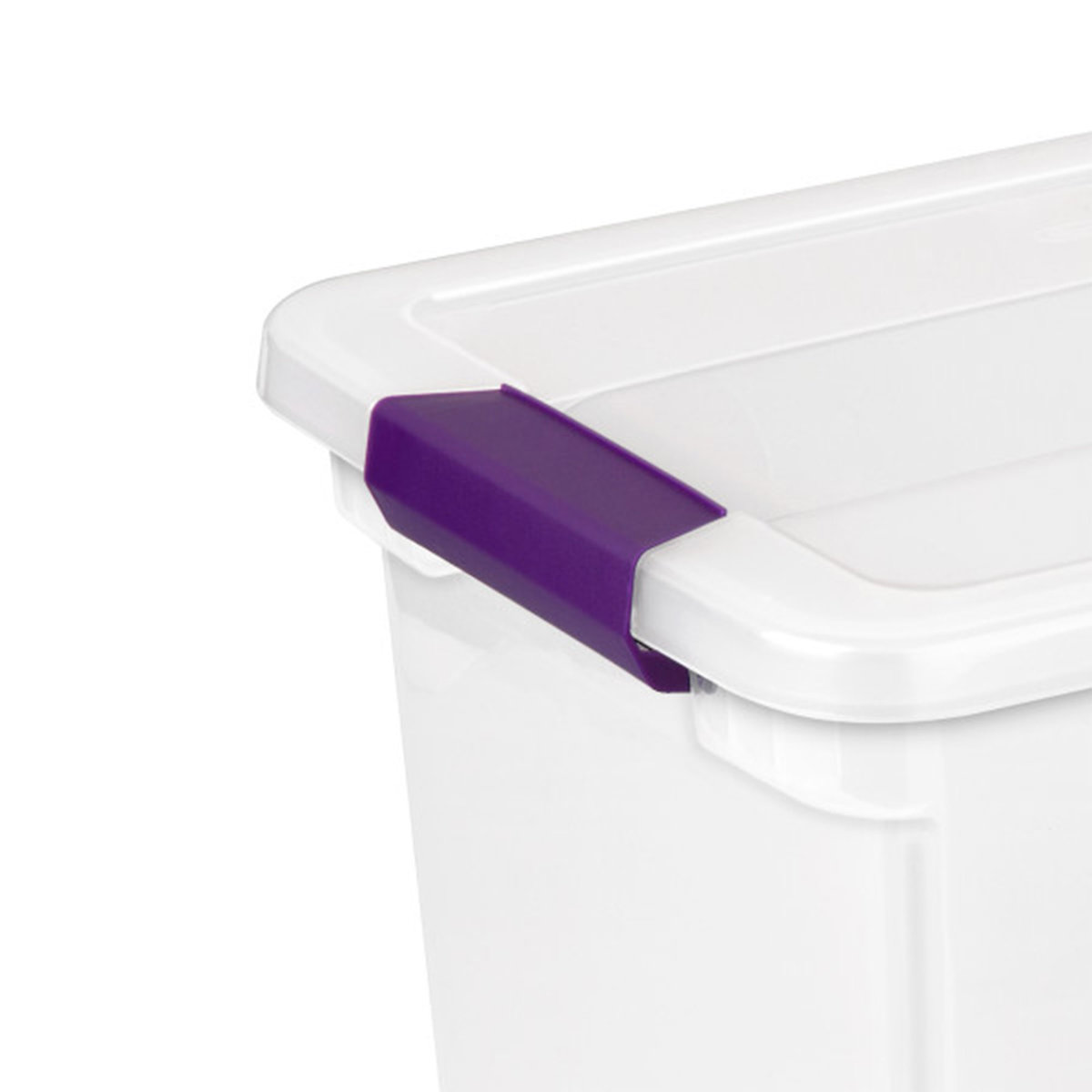 Sterilite ClearView Latch Storage Stackable Bin with Latching Lid, 6 Pack (Set of 6)